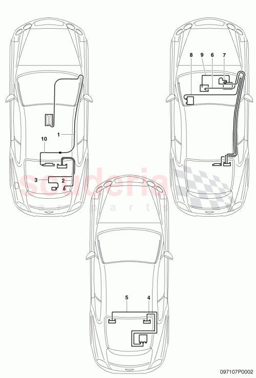 Part Diagram for Bentley 3D0972460B
