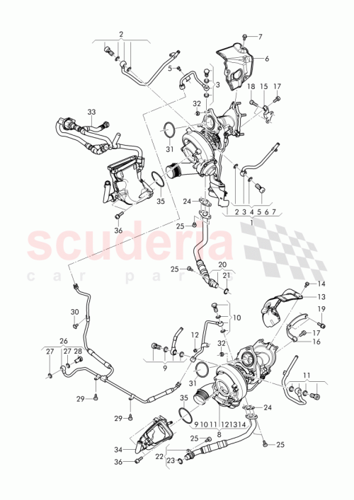 Part Diagram for Bentley 07C 145 141 E