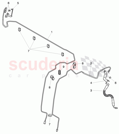 Part Diagram for Bentley 3W7611763A