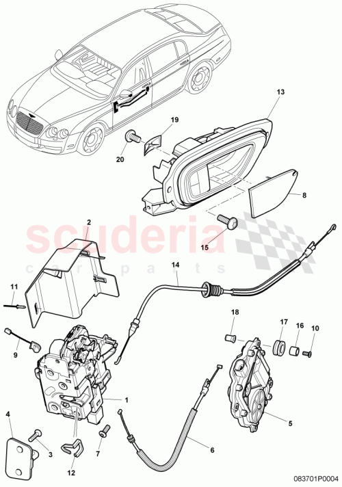Part Diagram for Bentley 3D0837271