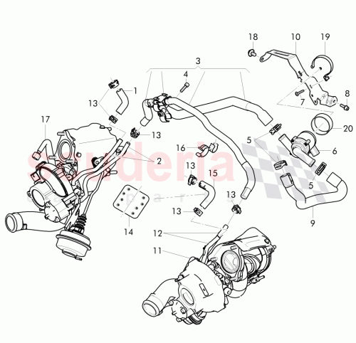 Part Diagram for Bentley 3W0 121 079 H