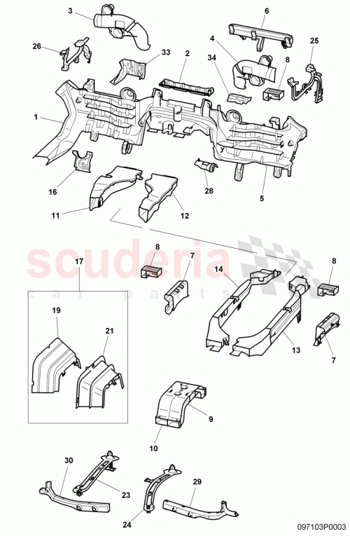 Part Diagram for Bentley 3D0971822H