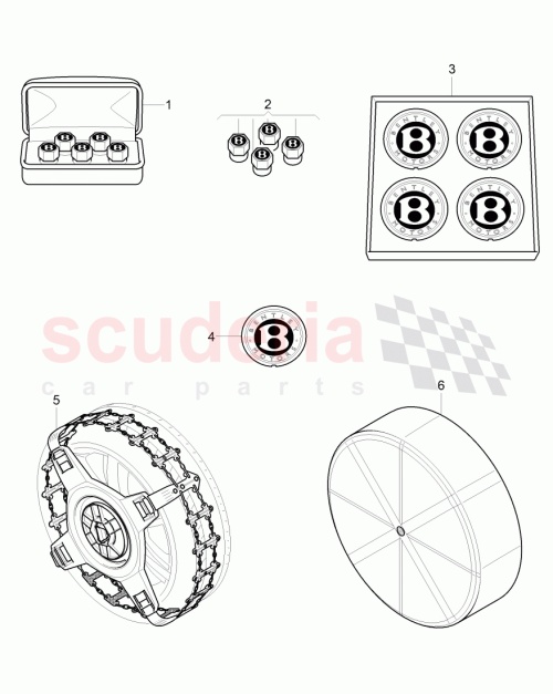 Part Diagram for Bentley 3W0 860 907 A