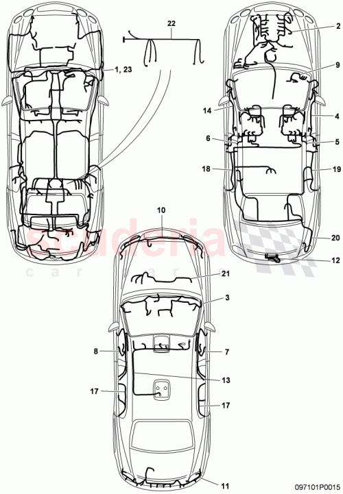 Part Diagram for Bentley 3W5971012BA