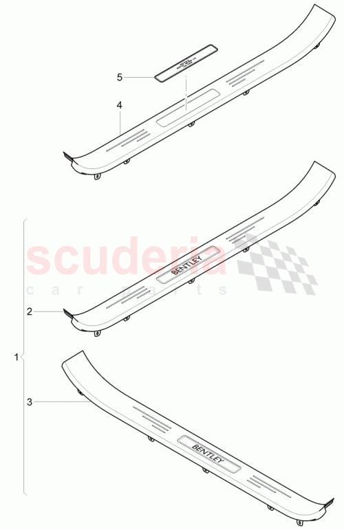 Part Diagram for Bentley 3W8 853 538 AL