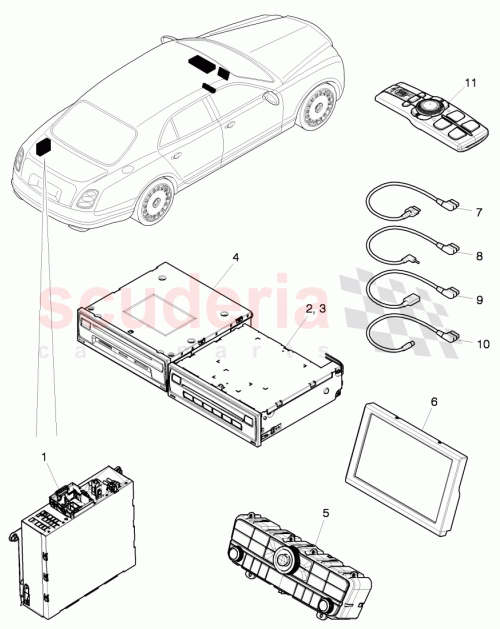 Part Diagram for Bentley 3Y0 035 770 A