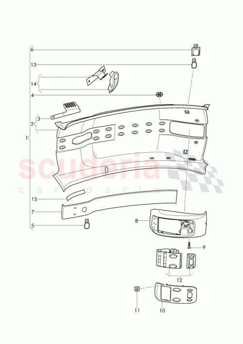 Part Diagram for Bentley 3W8 867 501 BE