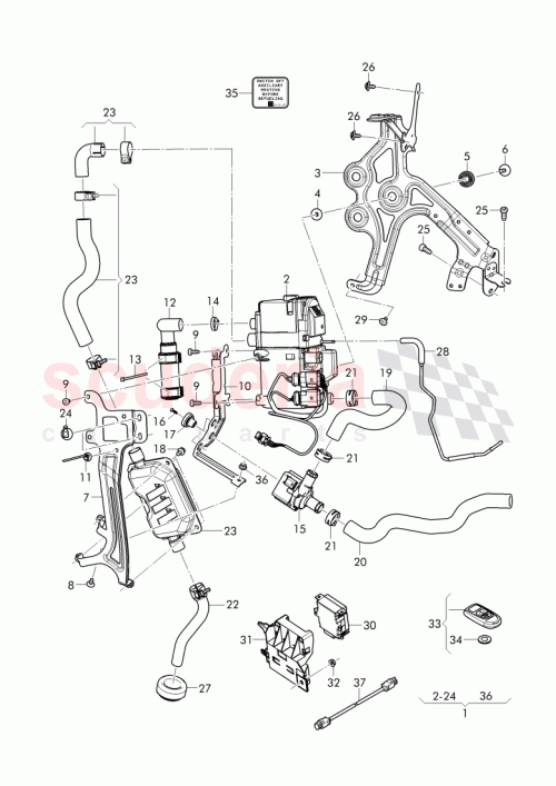 Part Diagram for Bentley 36A 261 125 A