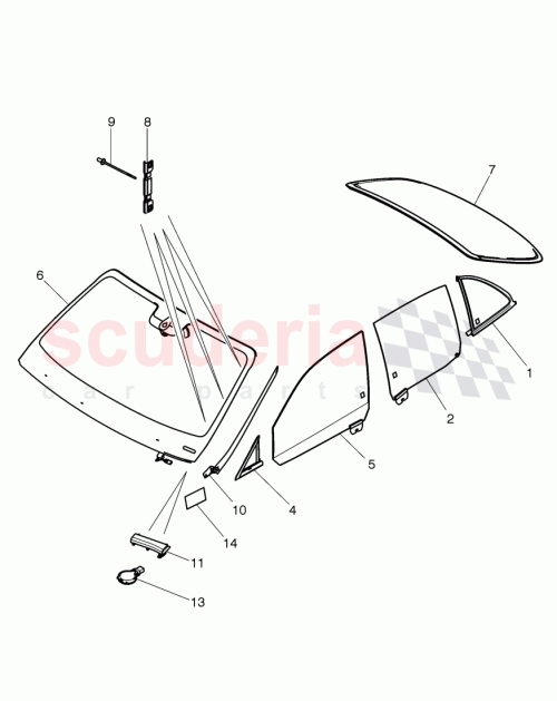 Part Diagram for Bentley 3Y5 845 047 G