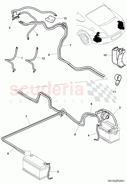 Part Diagram for Bentley 3W8 803 487 A