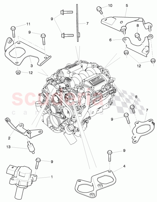 Part Diagram for Bentley 07V905493