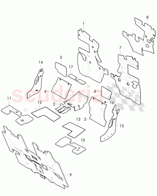 Part Diagram for Bentley 4W2 863 501 B
