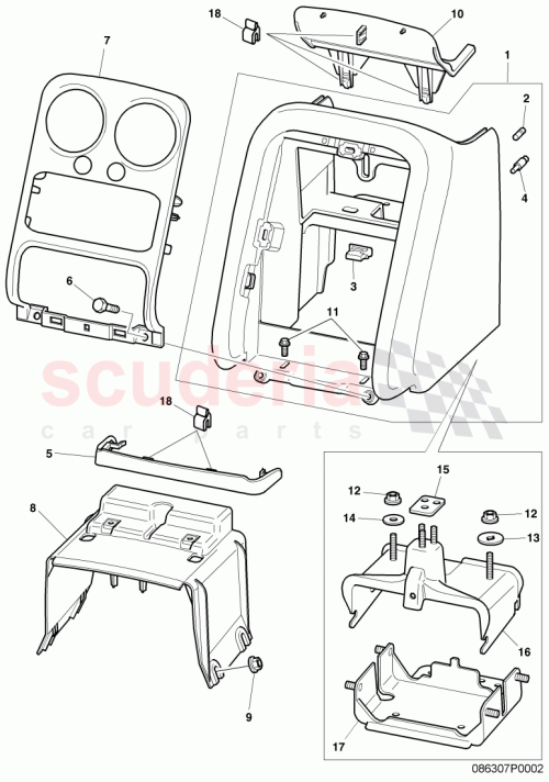 Part Diagram for Bentley 3W0863394