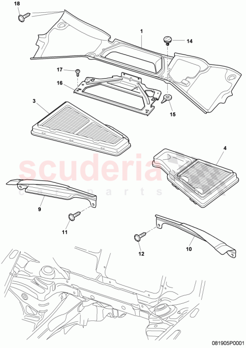 Part Diagram for Bentley 3D2819619A