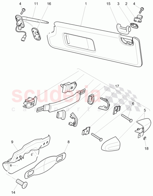 Part Diagram for Bentley 3W0857607H