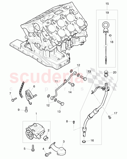Part Diagram for Bentley 030115444