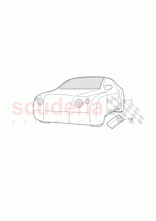 Part Diagram for Bentley 3W8 000 290 M