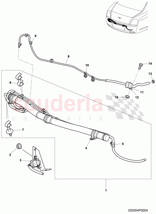 Part Diagram for Bentley 3W0253674P