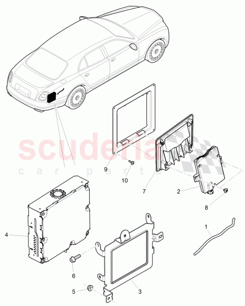 Part Diagram for Bentley 8KD 919 129 B
