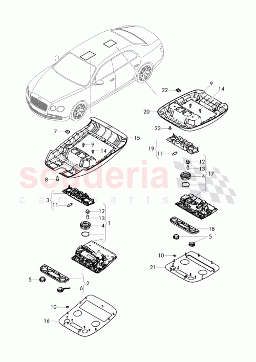 Part Diagram for Bentley 4W0 868 641