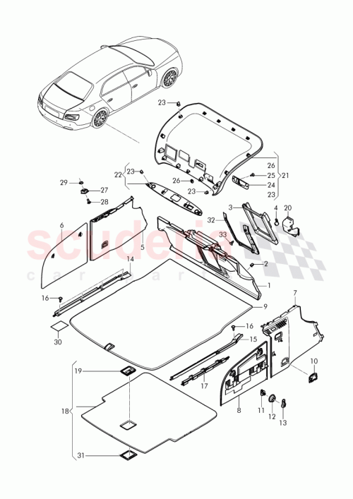 Part Diagram for Bentley 4W0 867 714