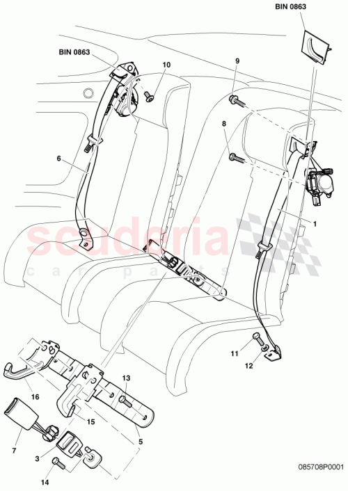 Part Diagram for Bentley 3W0857806A