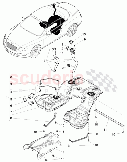 Part Diagram for Bentley 3W7 201 976 C