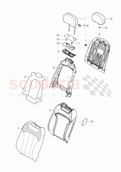 Part Diagram for Bentley 36A 886 328 A