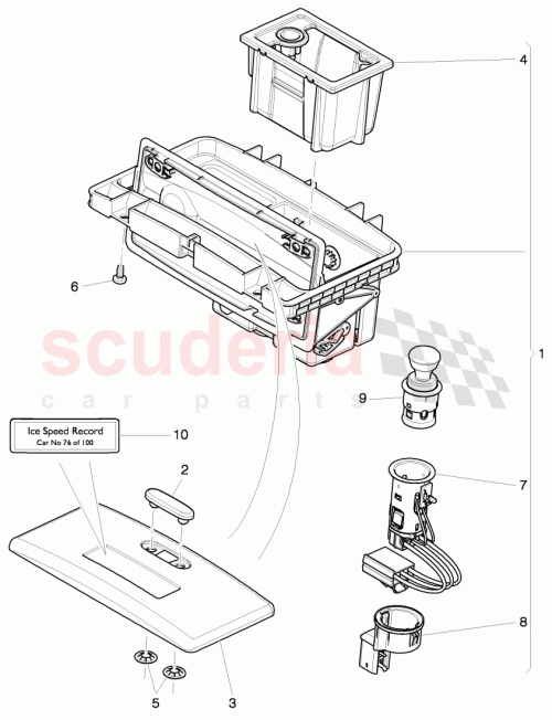 Part Diagram for Bentley 3W5854519M