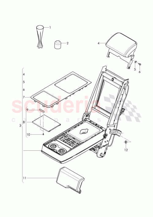Part Diagram for Bentley 4W0 862 699
