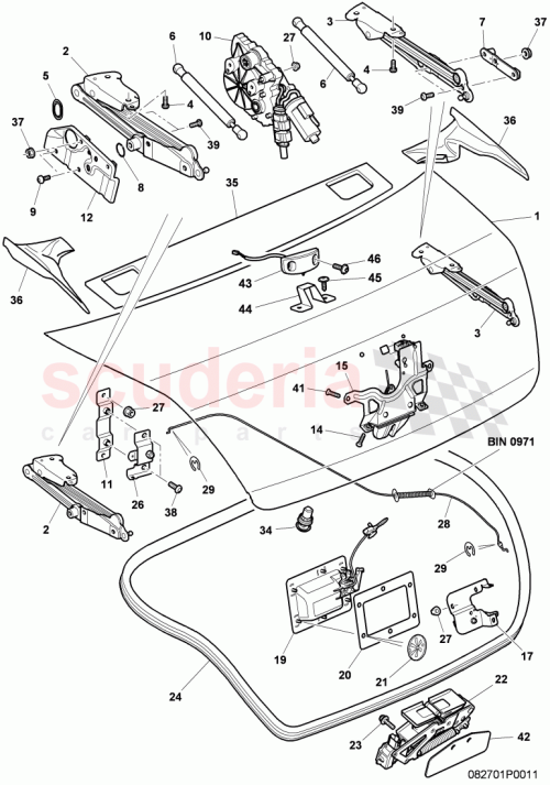 Part Diagram for Bentley 3W7 827 332 F