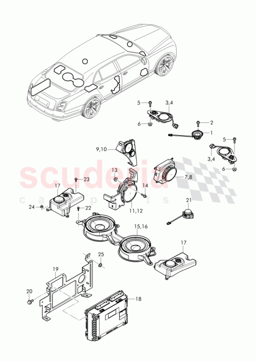 Part Diagram for Bentley 3Y0 035 362 E