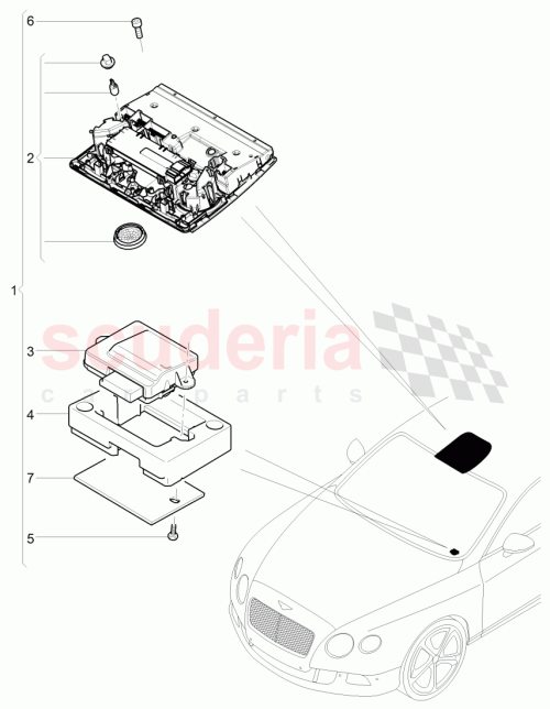 Part Diagram for Bentley JNV 907 410 K