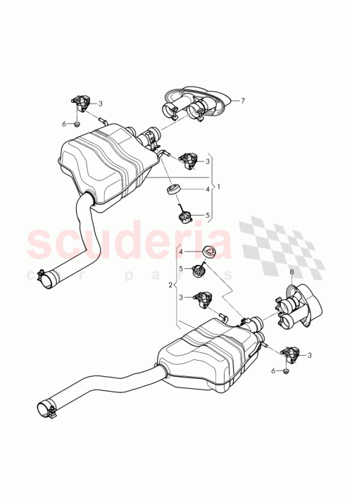 Part Diagram for Bentley 4W0 253 610 E