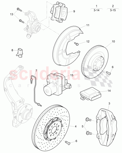Part Diagram for Bentley 3W8 698 480