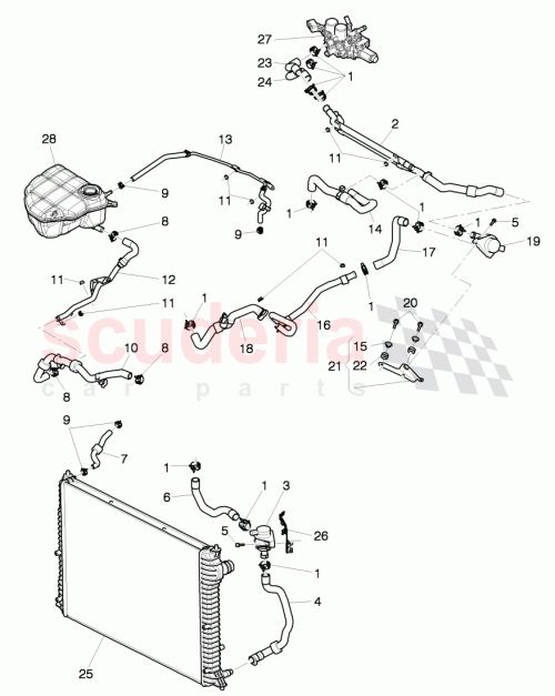 Part Diagram for Bentley 3W0121064M