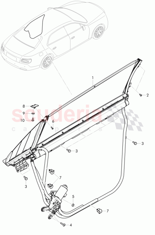 Part Diagram for Bentley 4W0 861 952 E