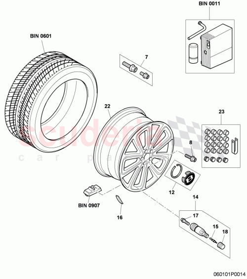 Part Diagram for Bentley 3W0601025CM