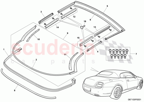 Part Diagram for Bentley 3W7898010