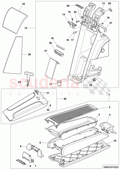Part Diagram for Bentley 3W7885940