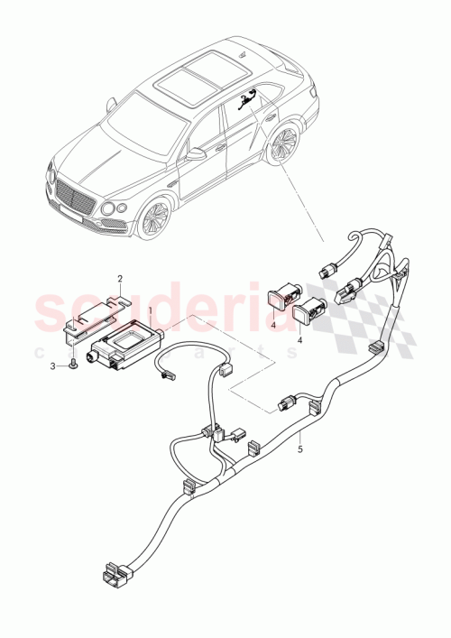 Part Diagram for Bentley 3Y0 035 954