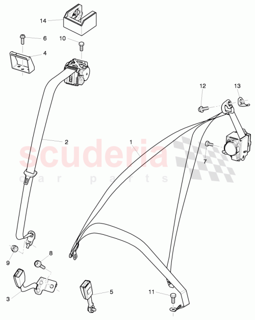 Part Diagram for Bentley 3Y5 857 805 D