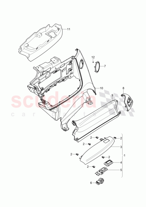 Part Diagram for Bentley 3W3868149