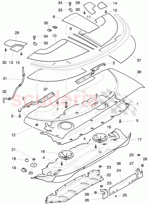 Part Diagram for Bentley 3W7813195A