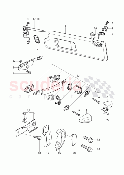 Part Diagram for Bentley 3W0 857 551 AB
