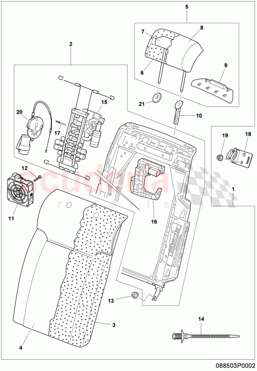 Part Diagram for Bentley 3D5885153F