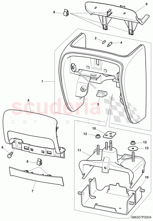 Part Diagram for Bentley 3W7 863 458 E