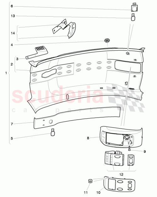 Part Diagram for Bentley 3W8 867 501 BD
