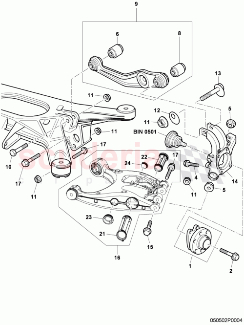 Part Diagram for Bentley 3W7505435B