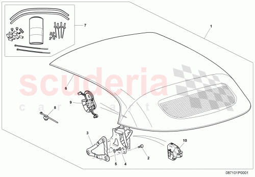 Part Diagram for Bentley 3W7871107A